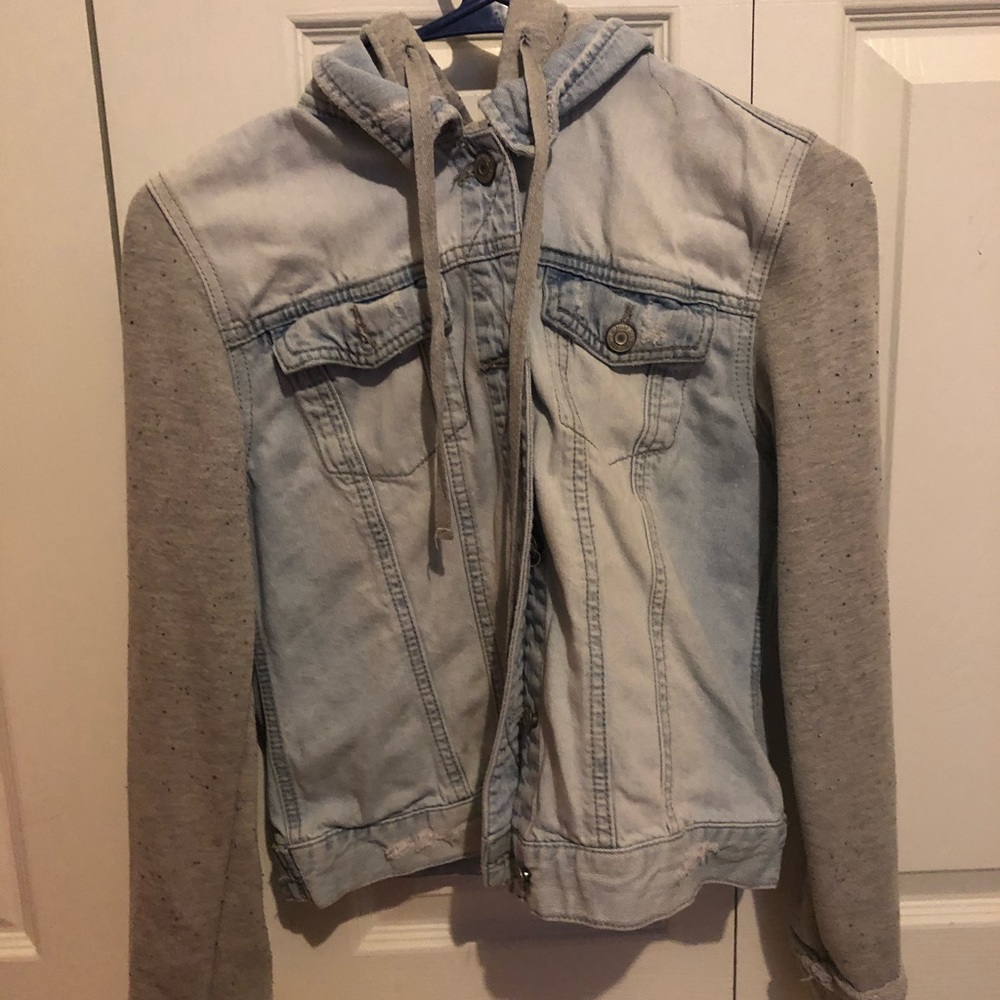 light blue jacket